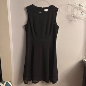 Calvin Klein sheer hem a line dress